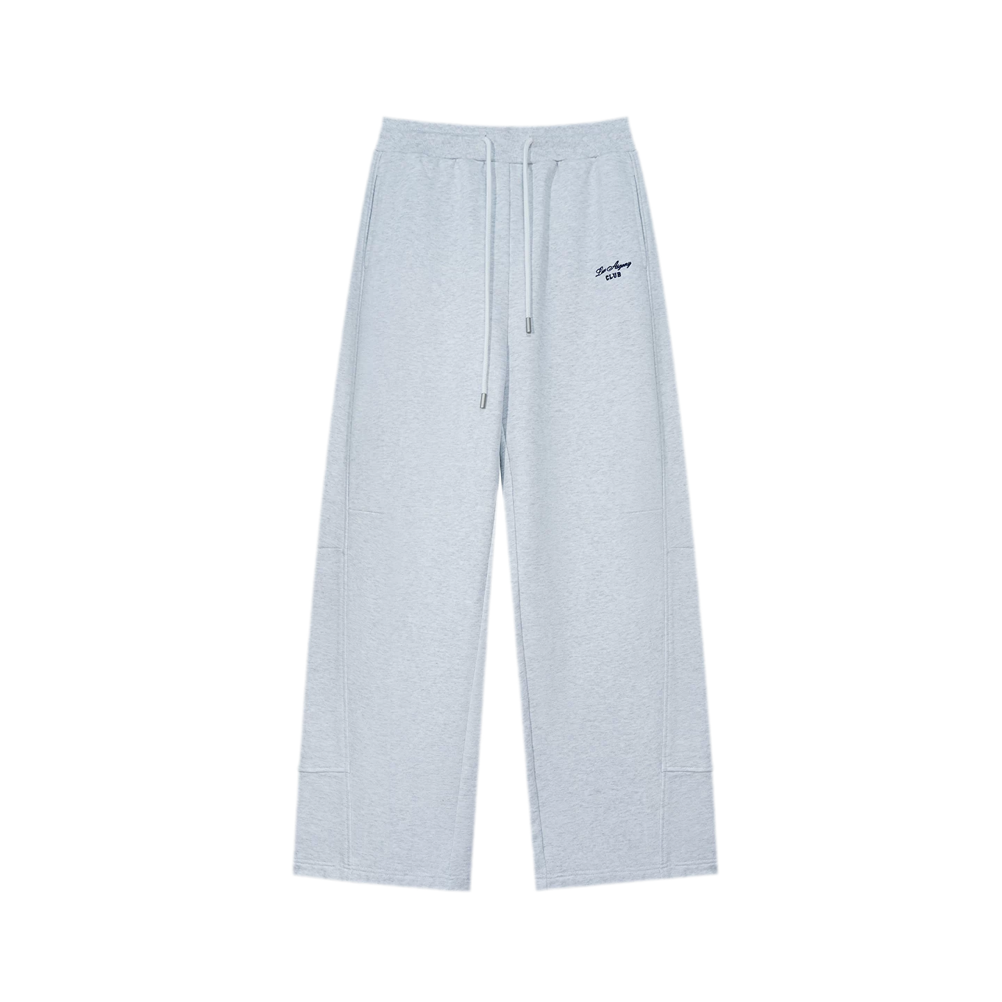 Cotton Curved Wide-Leg Pants