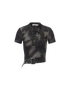 24ANS Distressed Lace-Up Cropped Tee – T-Shirts & Polos