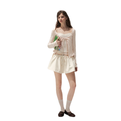 Lace Layered Long-Sleeve T-Shirt