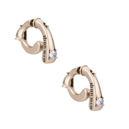 Vintage Gold &amp; Silver Zircon Earrings