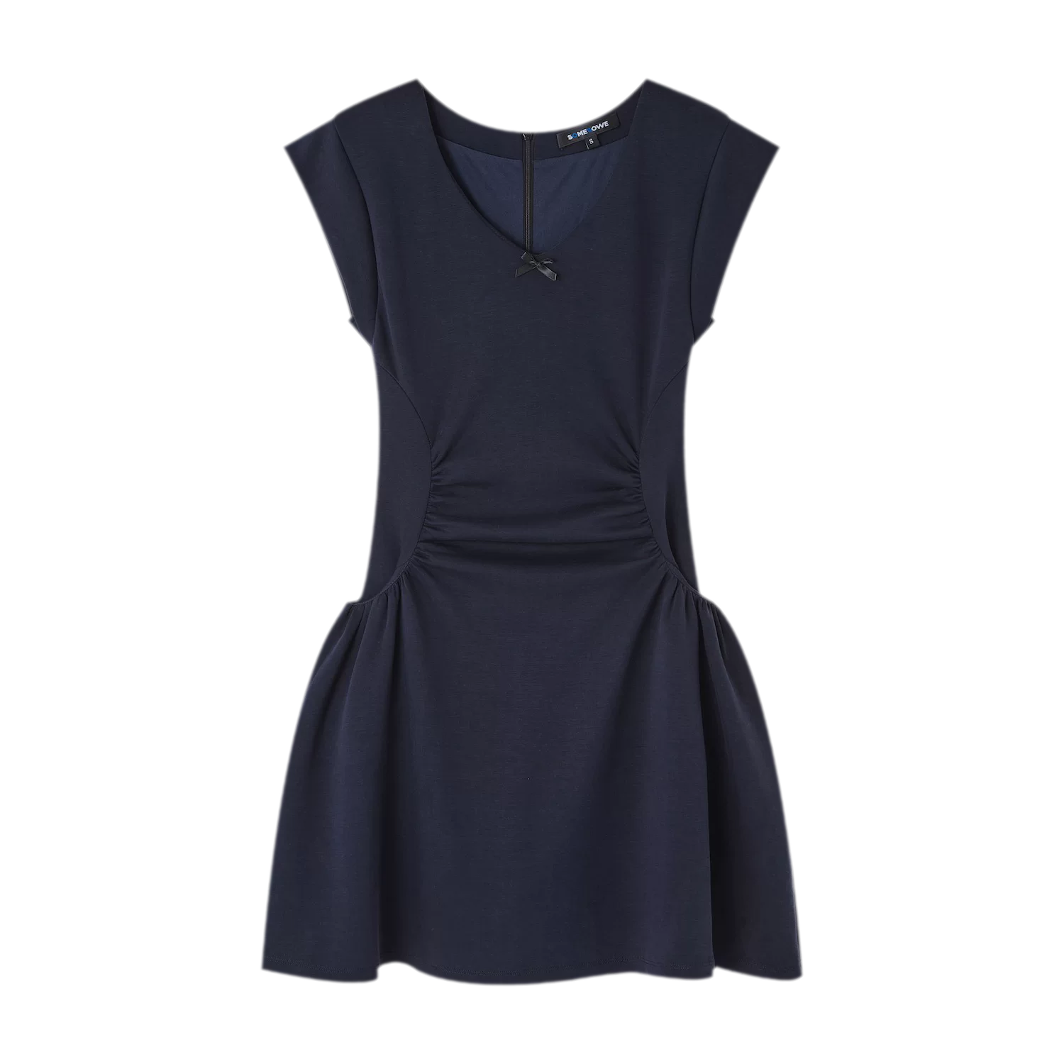 V-Neck Waist Knit Dress