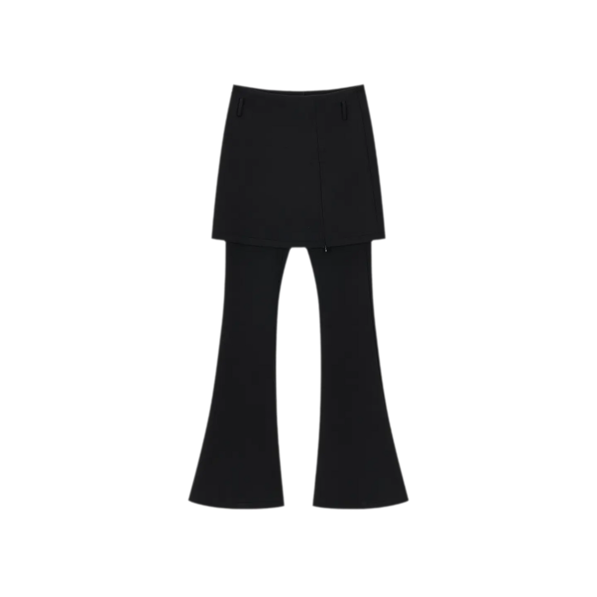 Layered Skirt Flare Pants