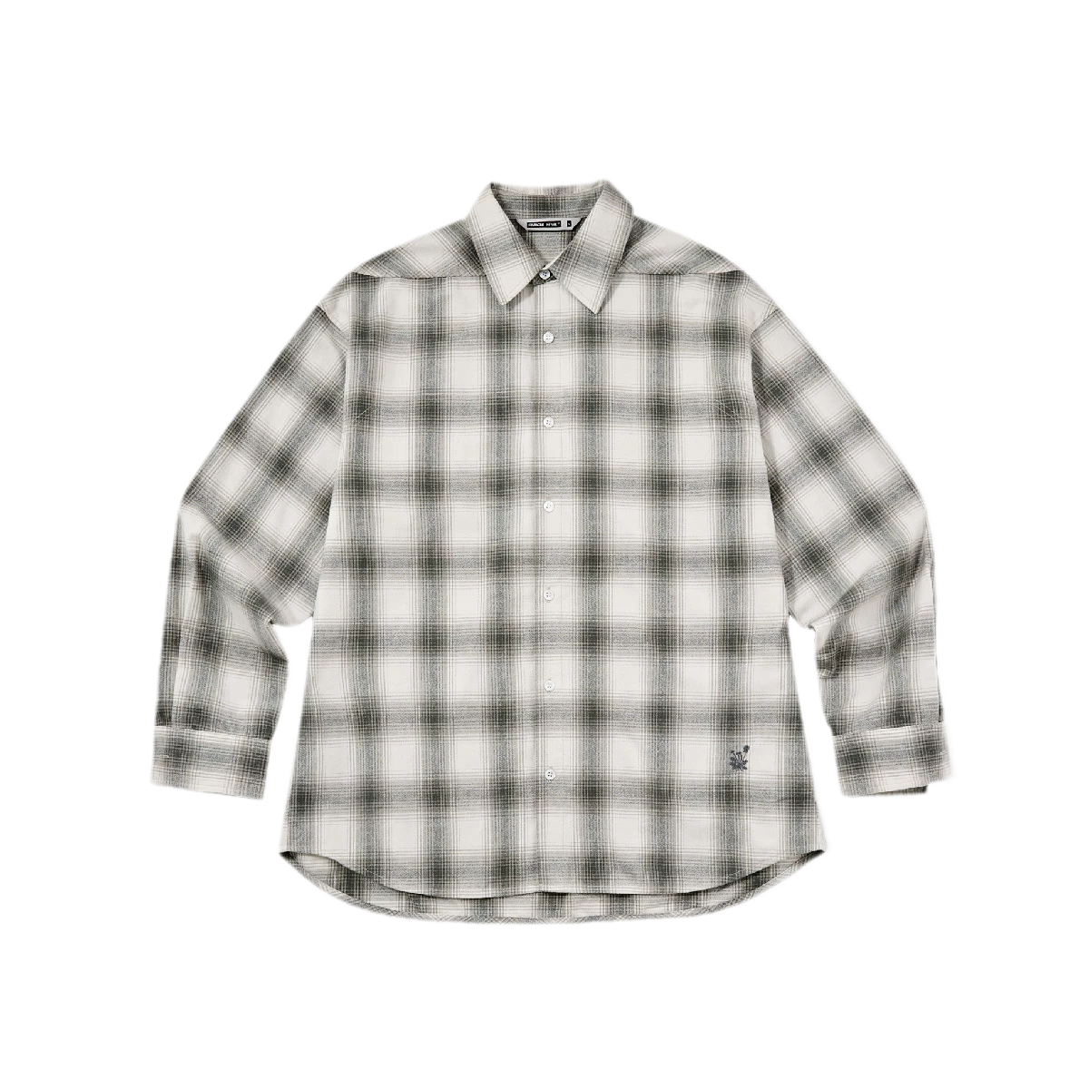 Textured Yarn-Dyed Plaid Overshirt