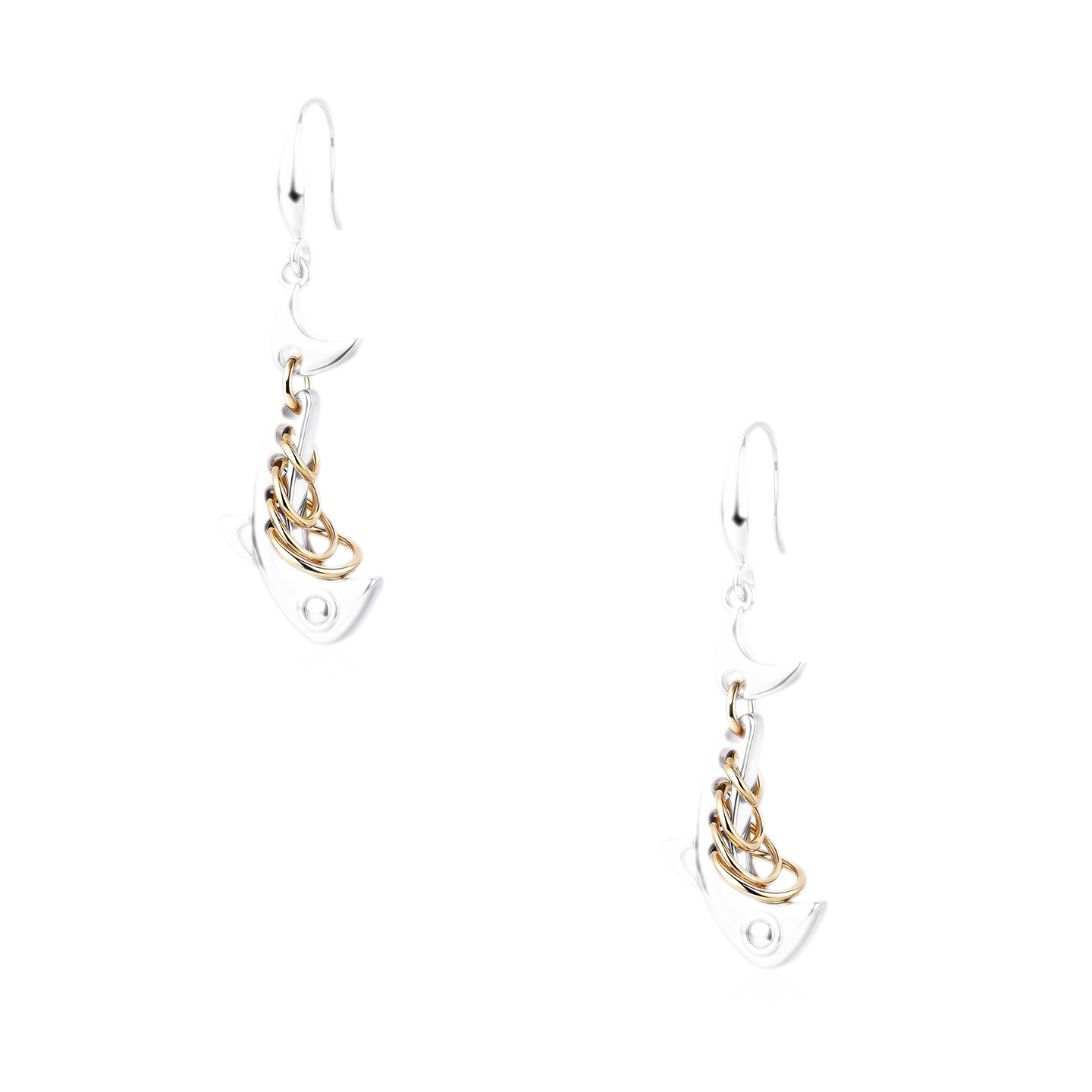 Vintage Fishbone Chain Earrings