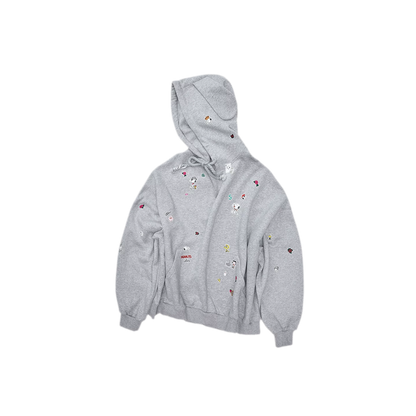 Brushed Oversized Graphic Hoodie
