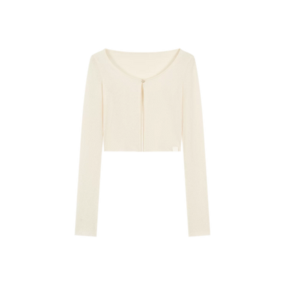 Sheer Cropped Sun Cardigan