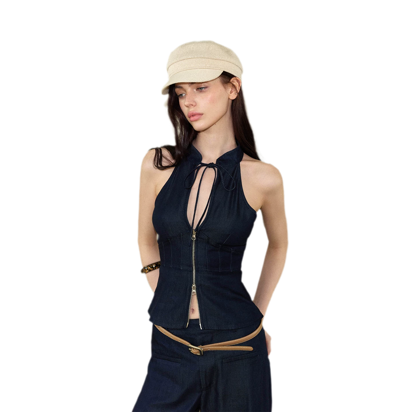 Vintage Sleeveless Slim Camisole