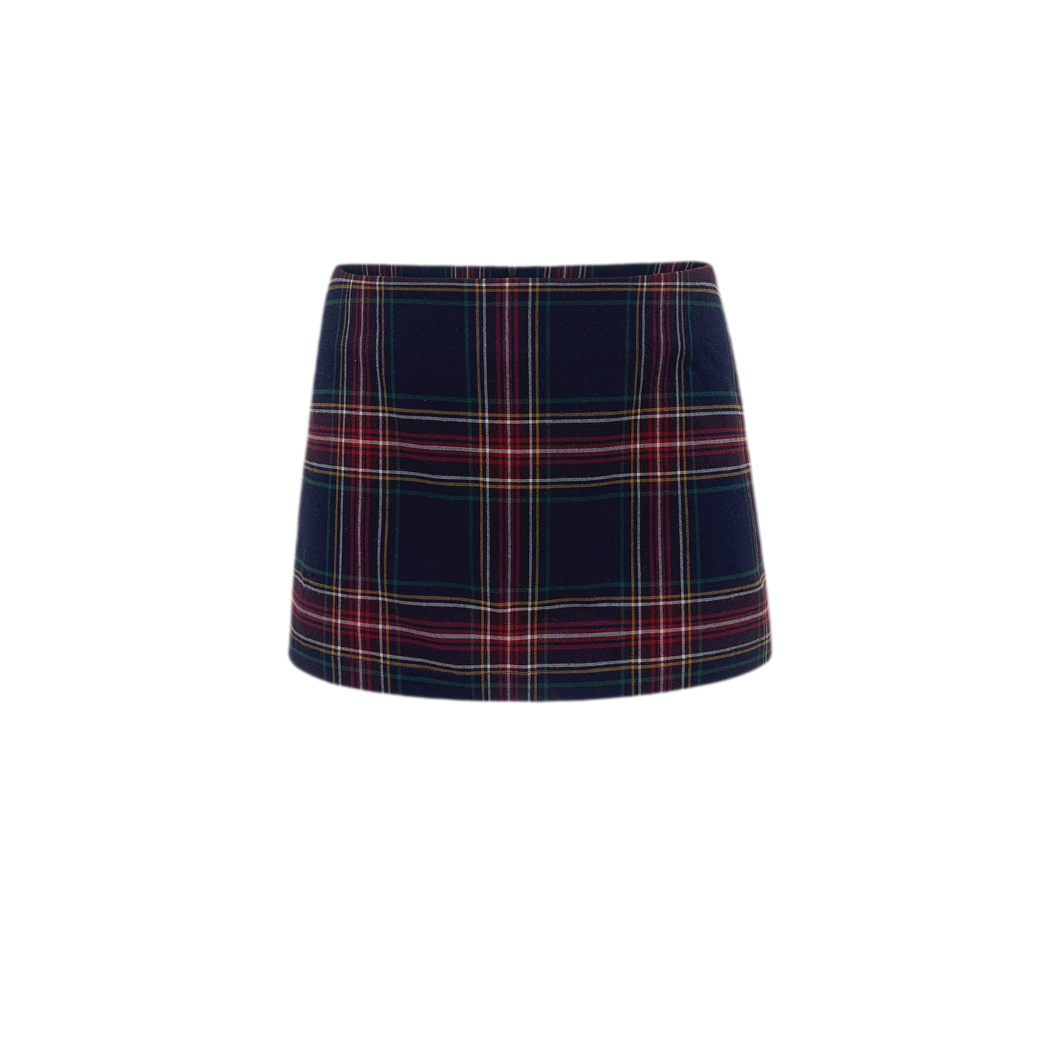 Vintage Plaid Low-Rise Bottoms