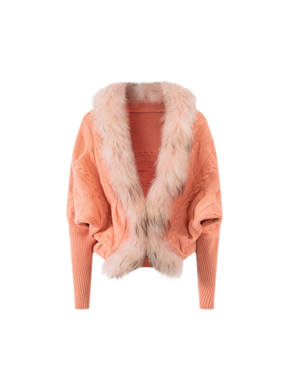 Cable Knit Batwing Cardigan