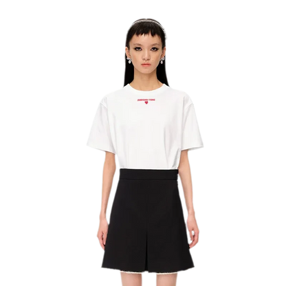 Cotton Logo Heart T-Shirt