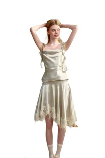 Sage Green Ocean Satin Set
