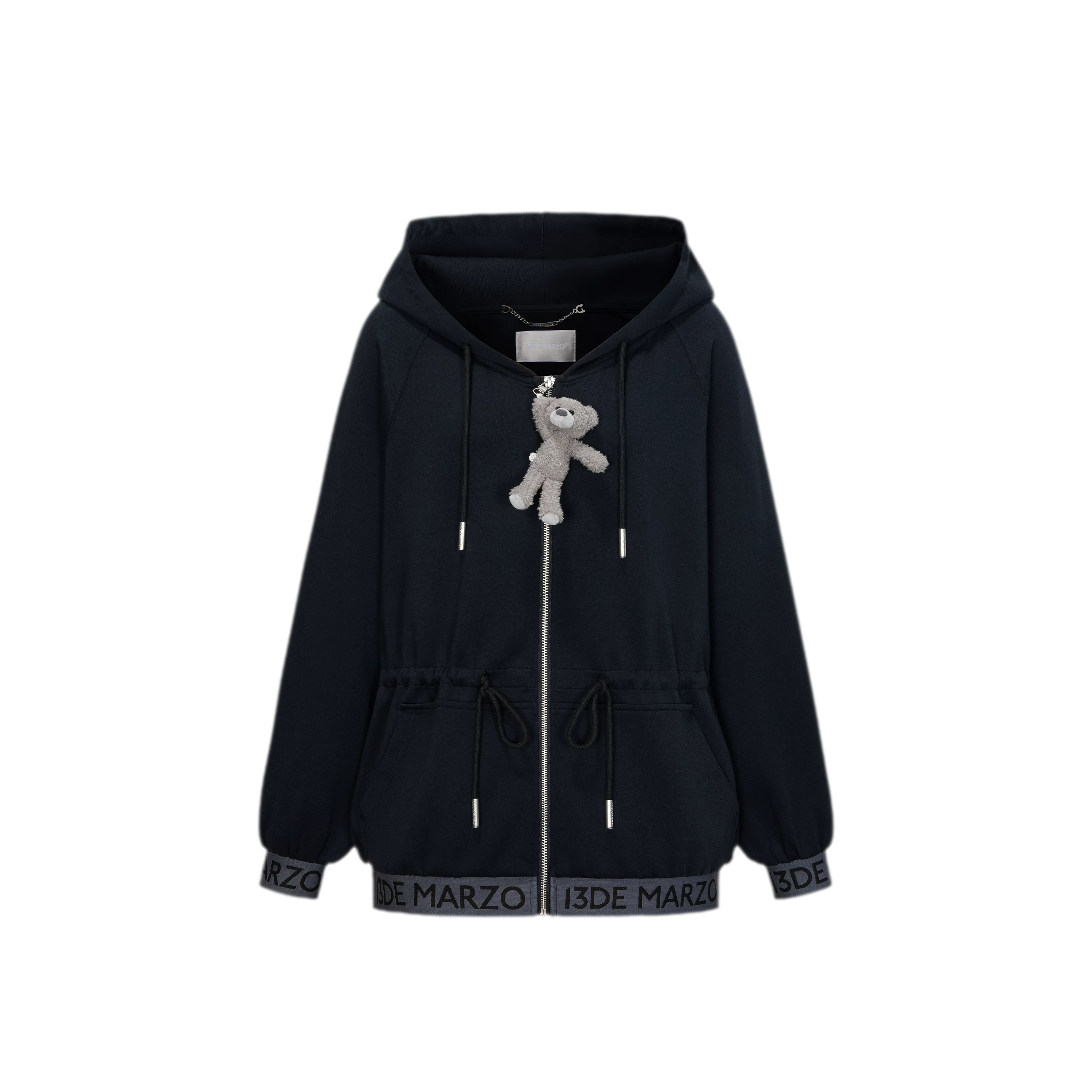 Logo Hooded Zip Jacket