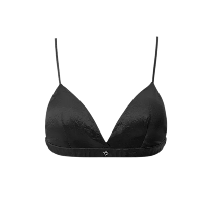 Crinkled Acetate Triangle Bra