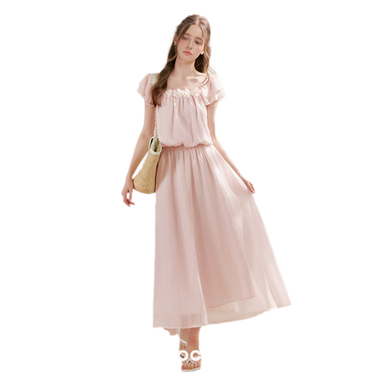 Flower Appliqué Dress