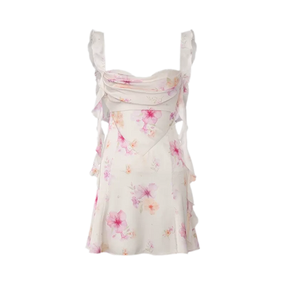 Floral Backless Dress
