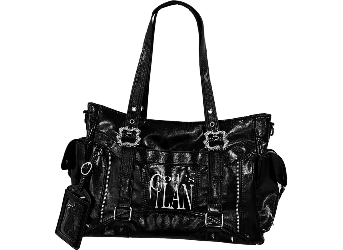 Glossy Structured Utility Tote