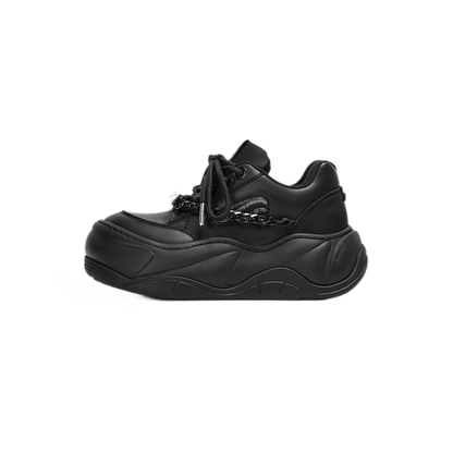 Chain-Detail Height-Boost Boots