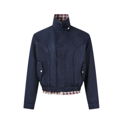 Vintage Houndstooth Harrington Jacket