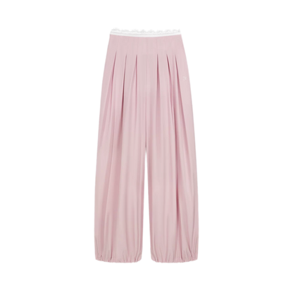 Lightweight Pleated Balloon Pants