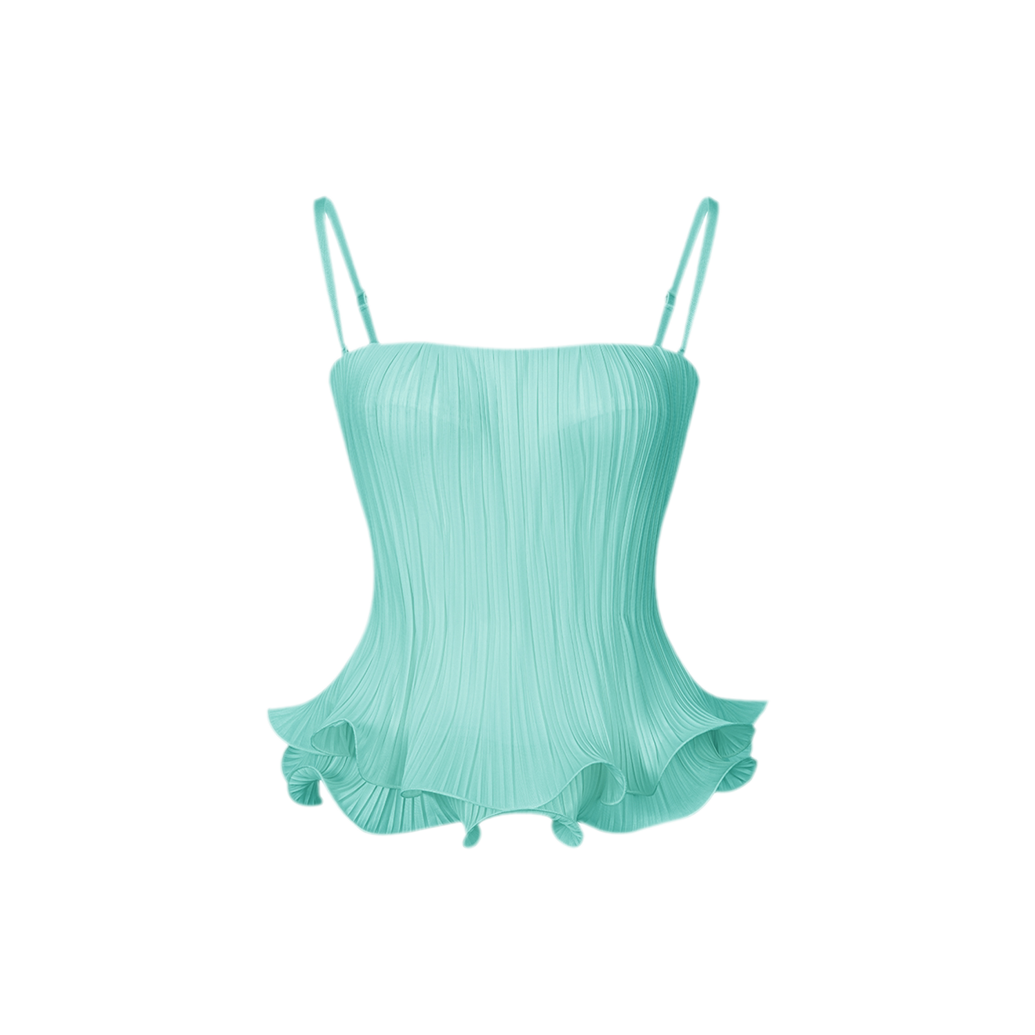 Pleated Structured Bandeau Corset Top