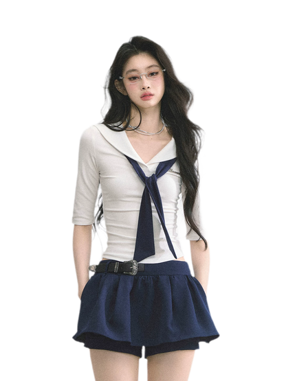Sailor Collar Shirt