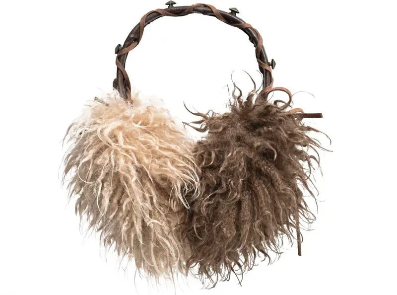 Two-Tone Wool Foldable Ear Muffs