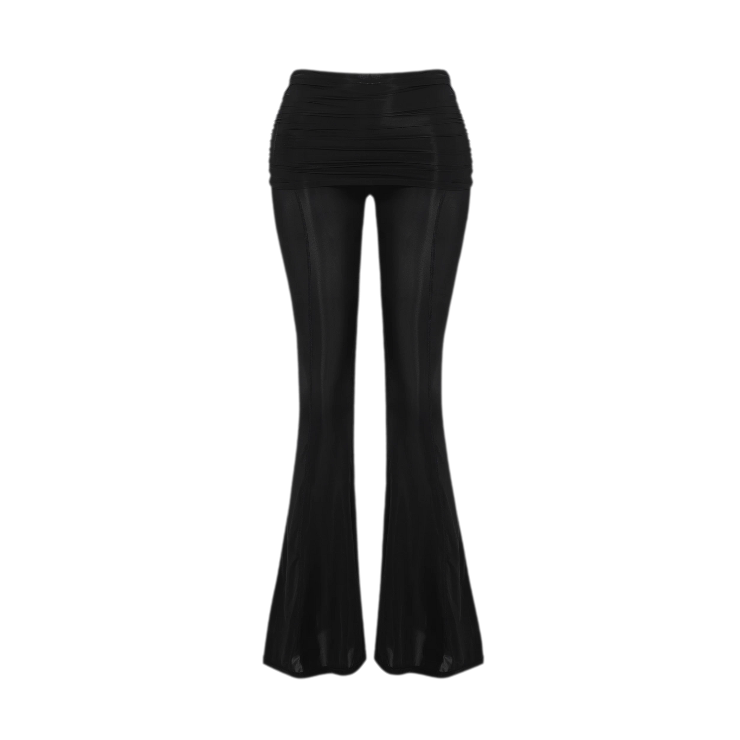 Sheer Mesh Flared Pants