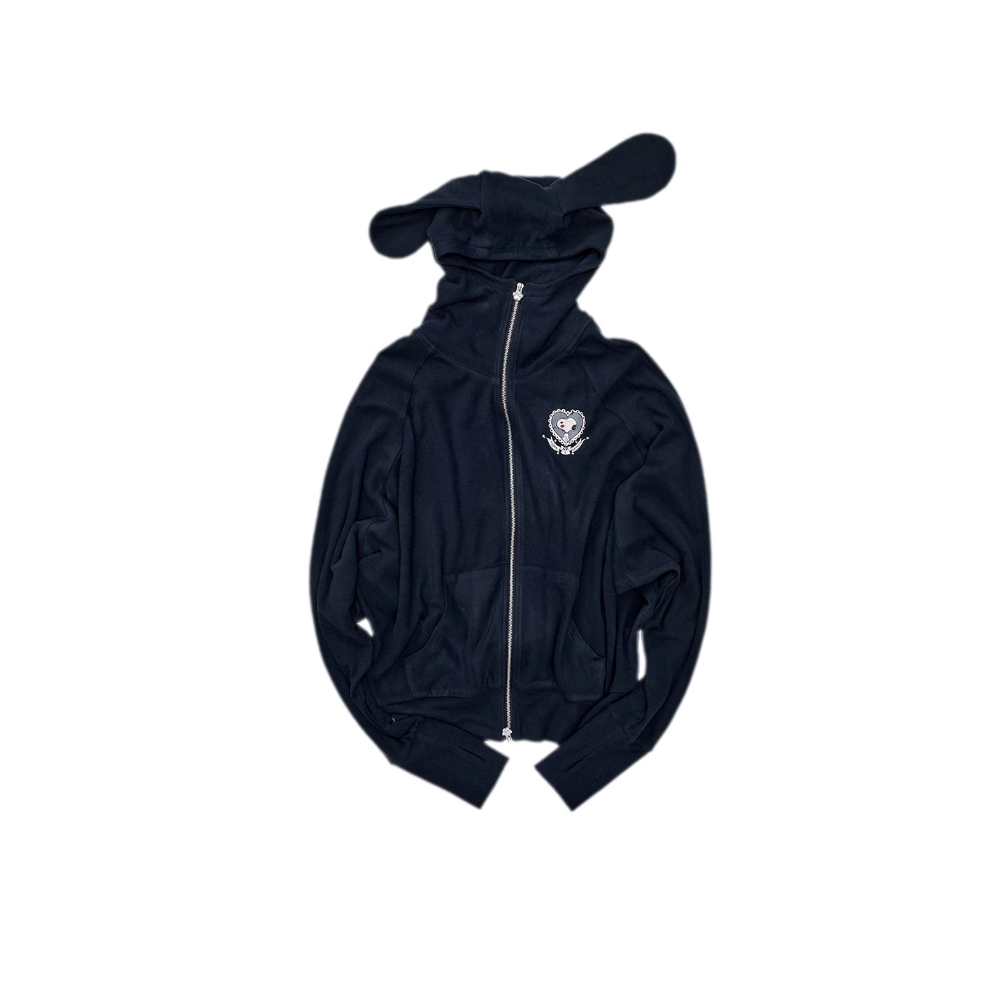 Brushed Knit Batwing Hoodie Set