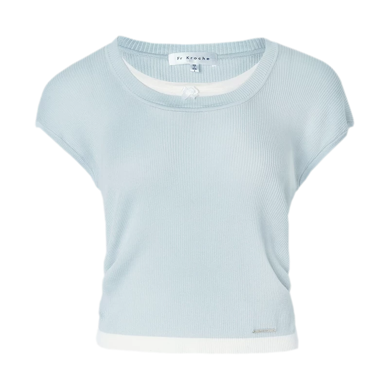 Ruched Layered T-Shirt