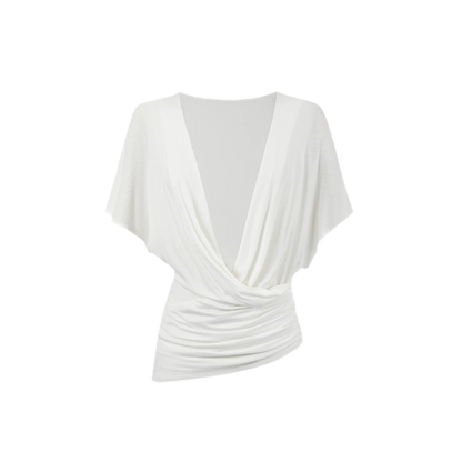 Original Lyocell Batwing Sleeve Top &amp; Bustier Set