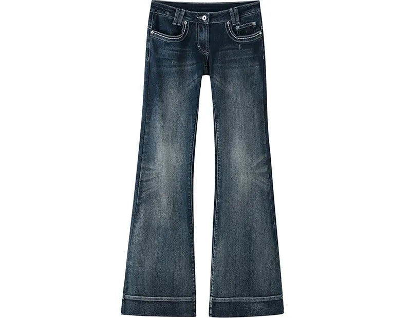 Wash Micro-Flare Jeans