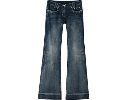 Wash Micro-Flare Jeans