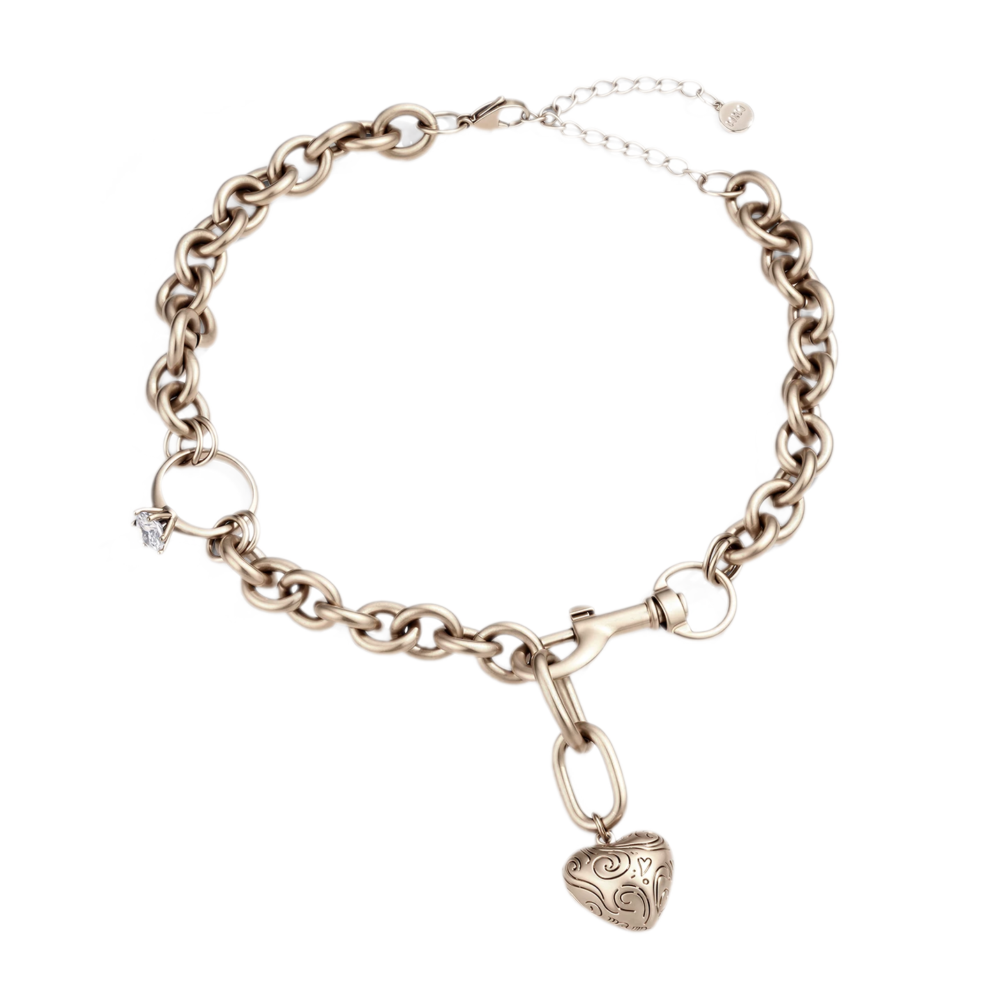 Vintage Heart Ring Pendant