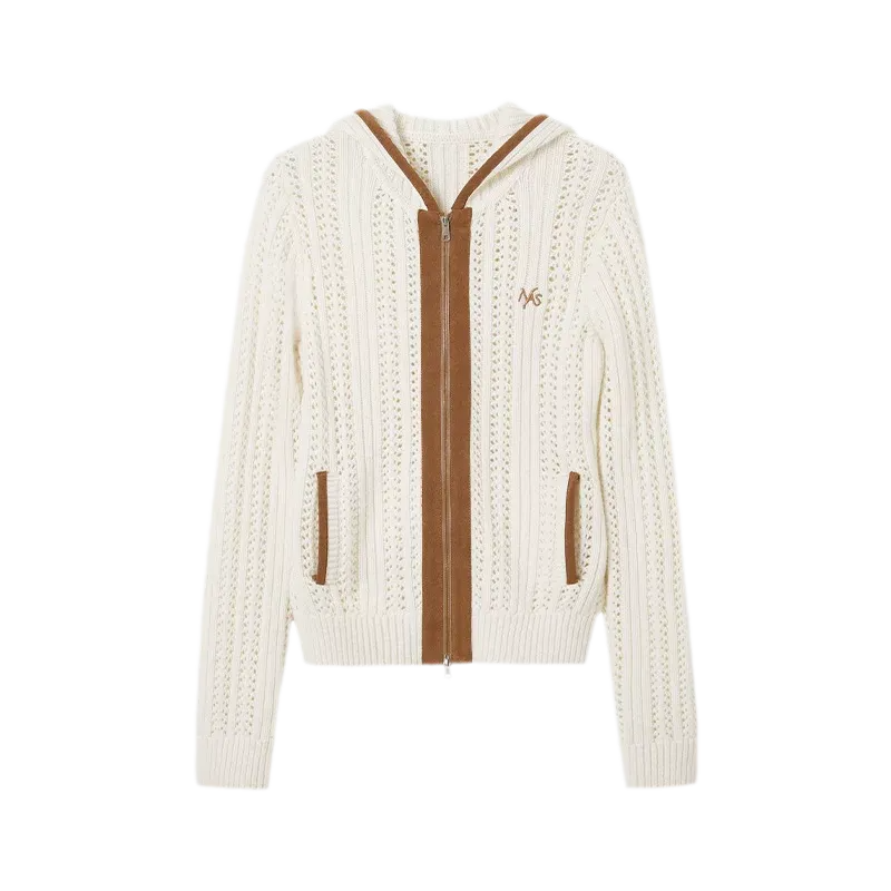 Cable Knit Hooded Sweater