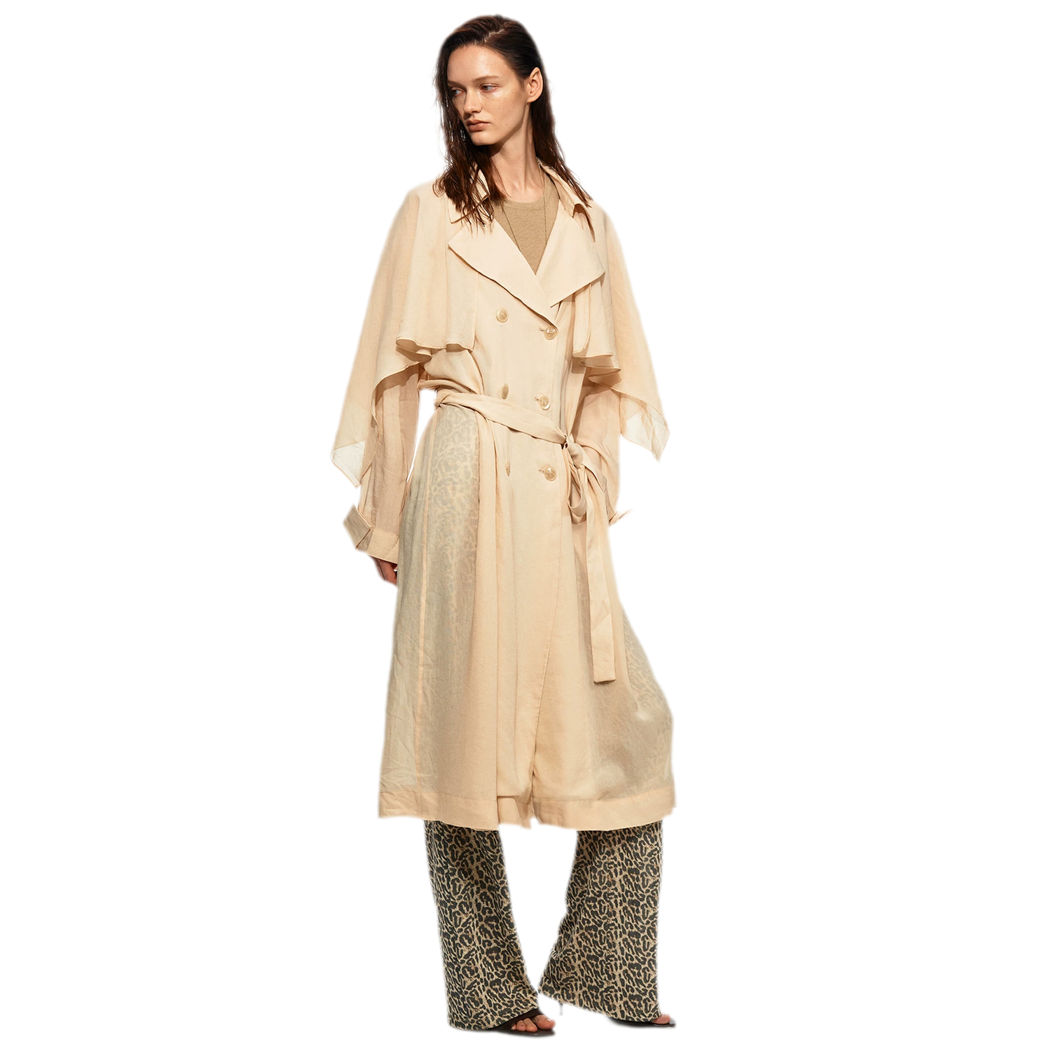 Linen Tencel Sun Trench
