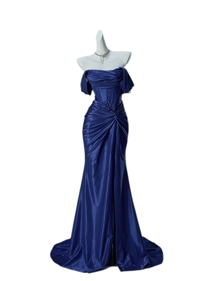 Deep Blue Mermaid Gown