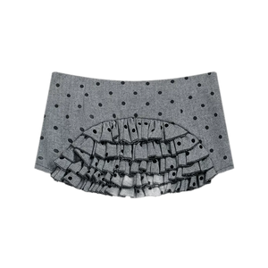 Black-Gray Polka Dot / S