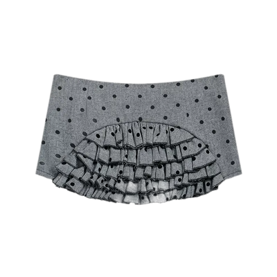 Black-Gray Polka Dot / S