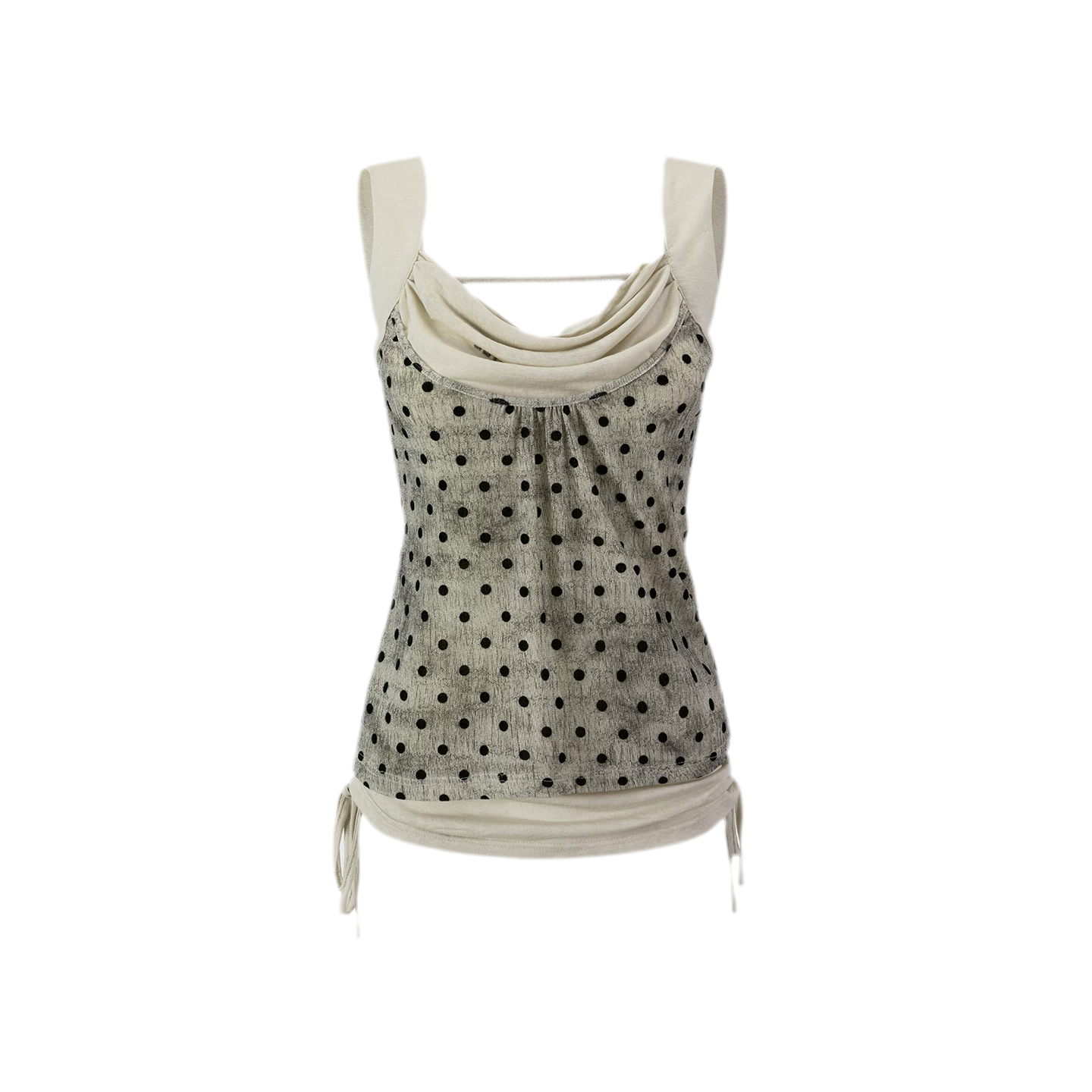 Vintage Flocked Cowl Camisole