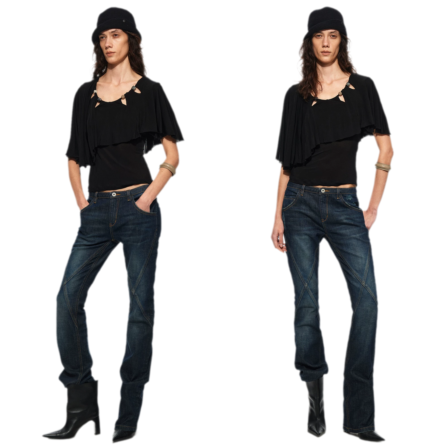 Cape Beaded Layered Tee
