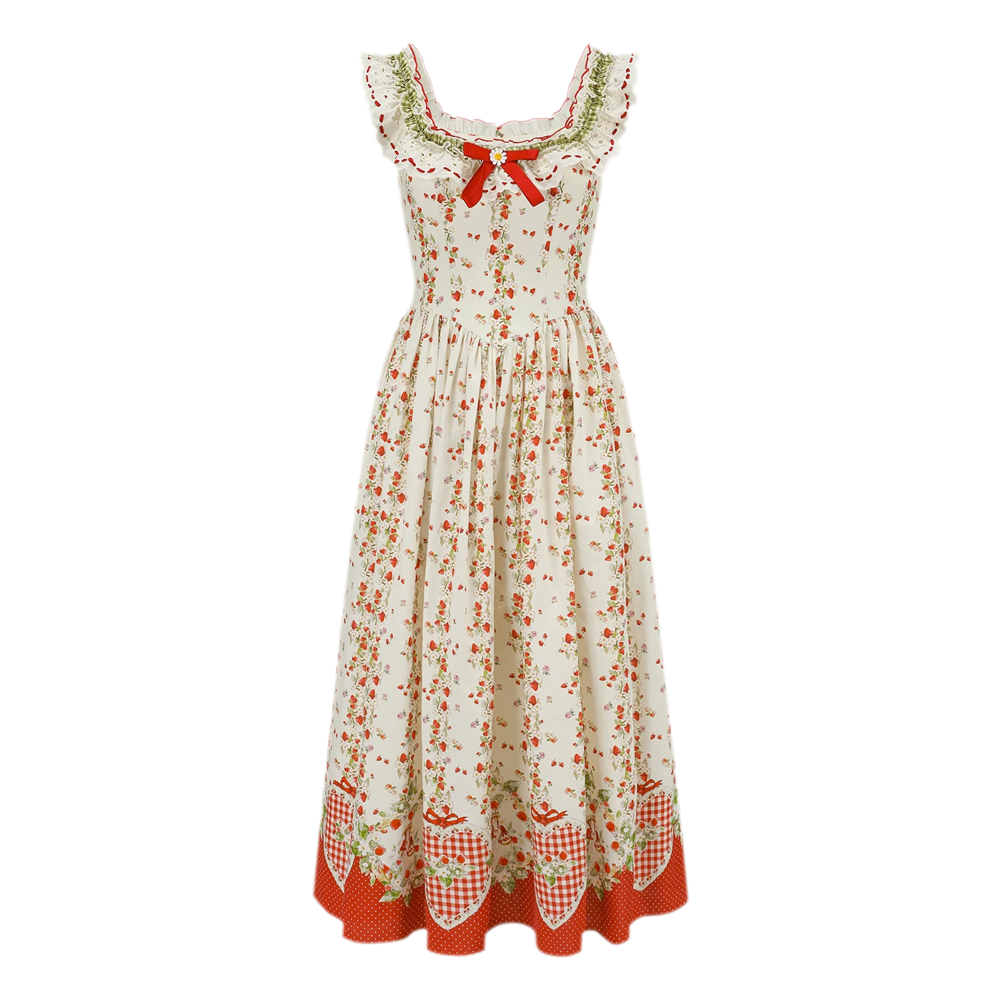 Cotton Floral Fitted Sundress