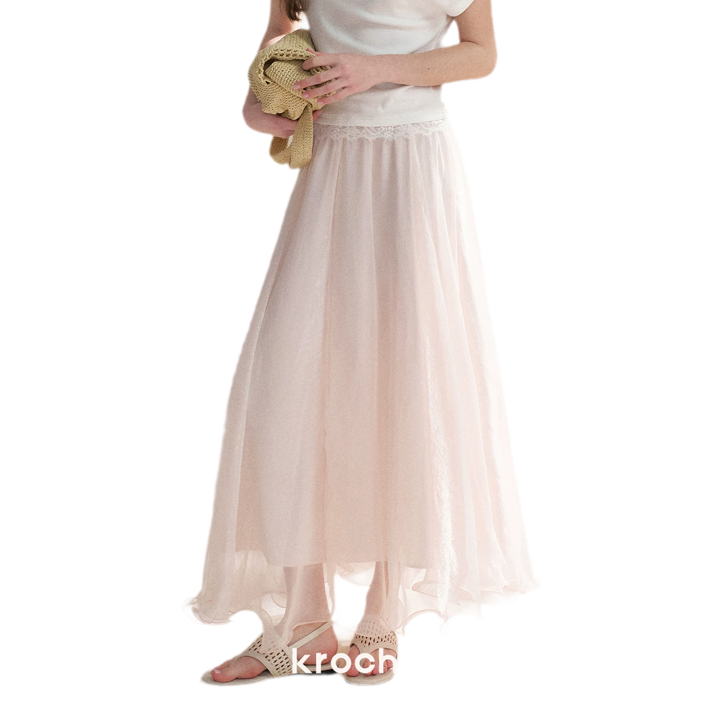 Sakura and Spring Stream A-Line Skirt
