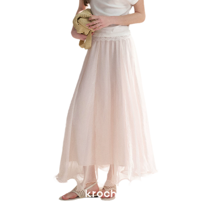 Sakura and Spring Stream A-Line Skirt