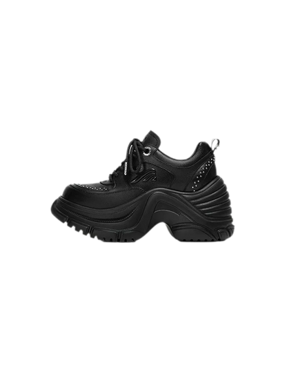 Leather Height-Increase Sneakers
