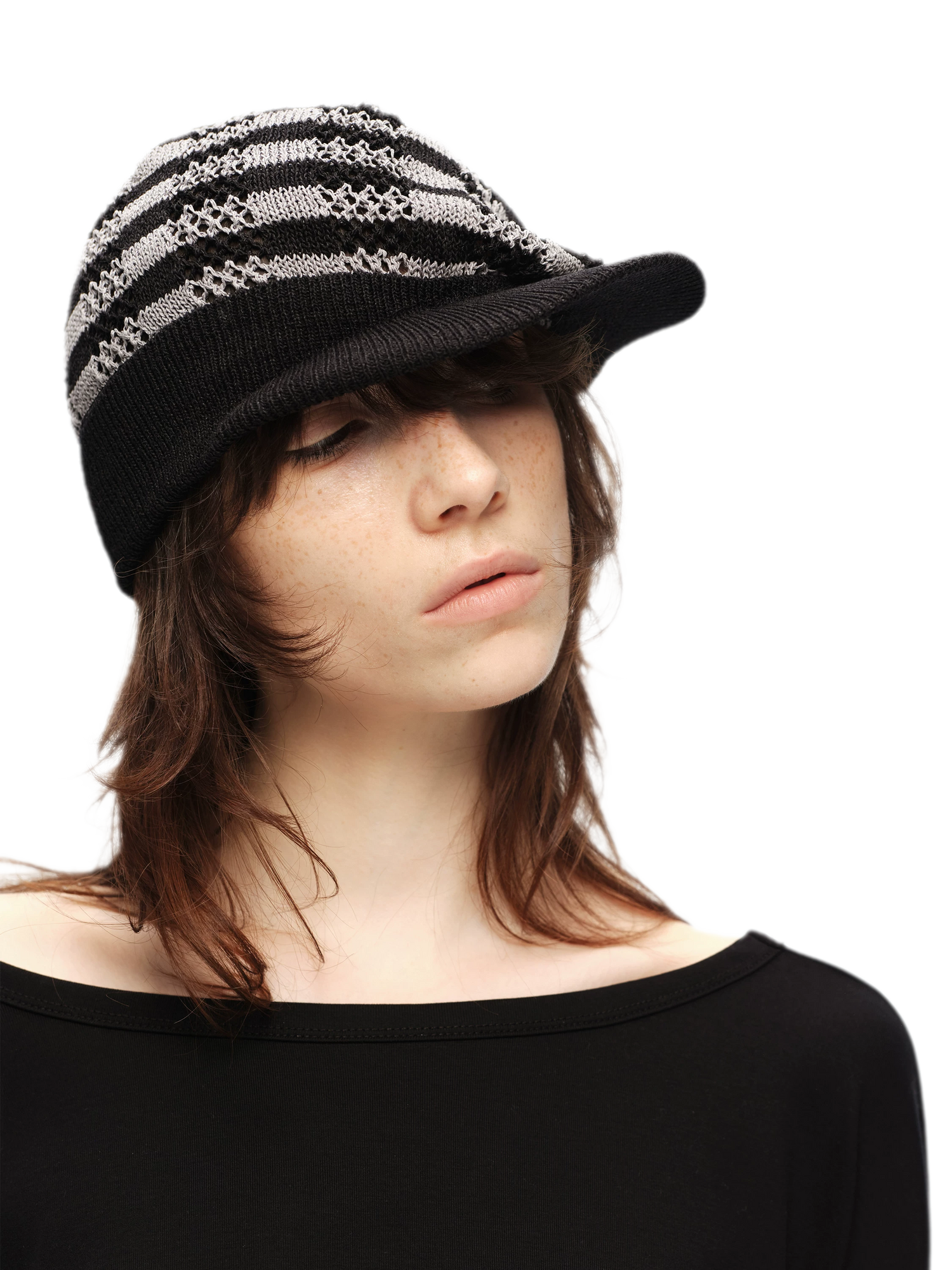 Washi Knit Short Brim Hat