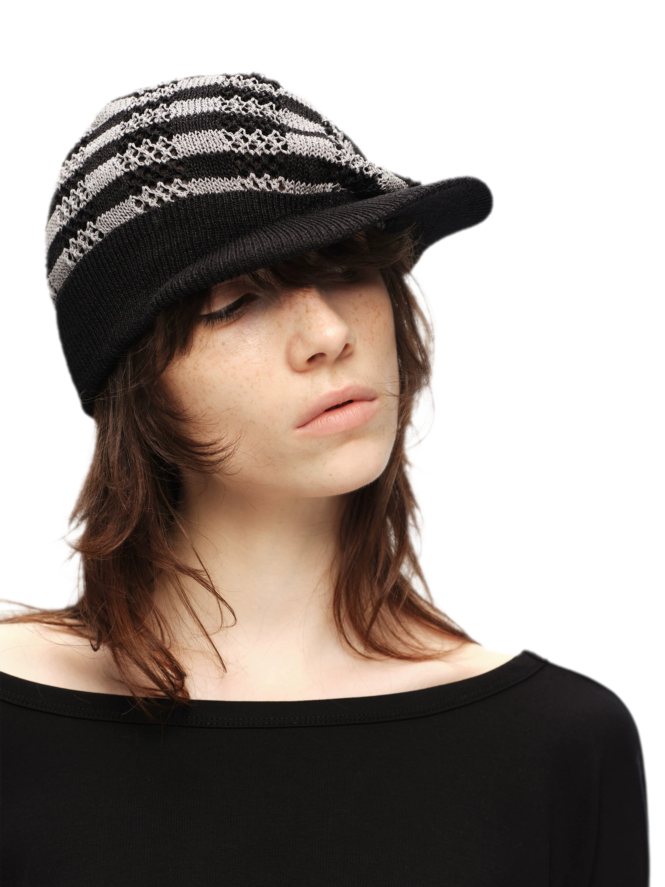 Washi Knit Short Brim Hat
