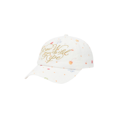 Fruit Print Embroidered Cap