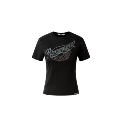 Rhinestone Graphic Slim Tee