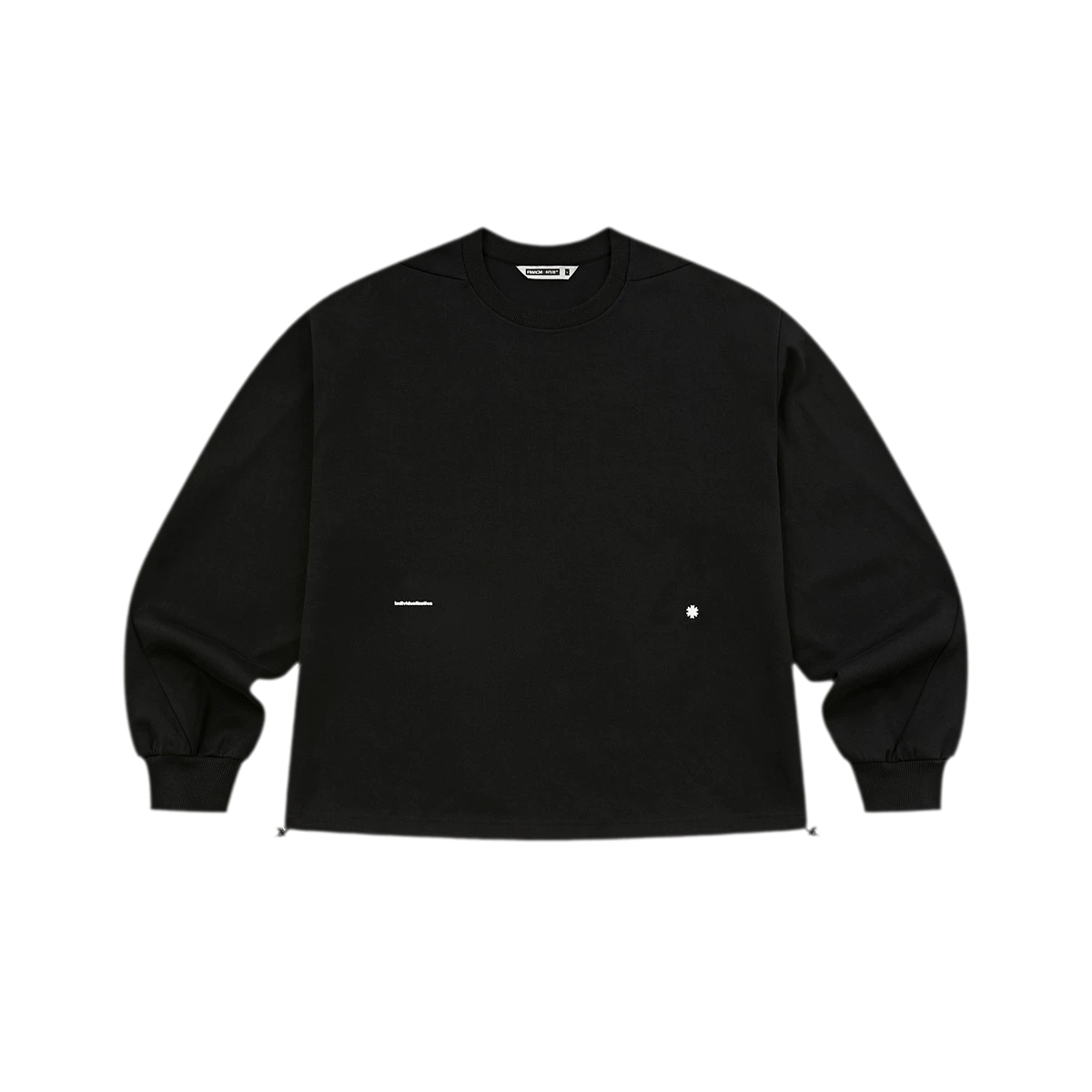 Twisted Sleeve Drawstring Sweatshirt