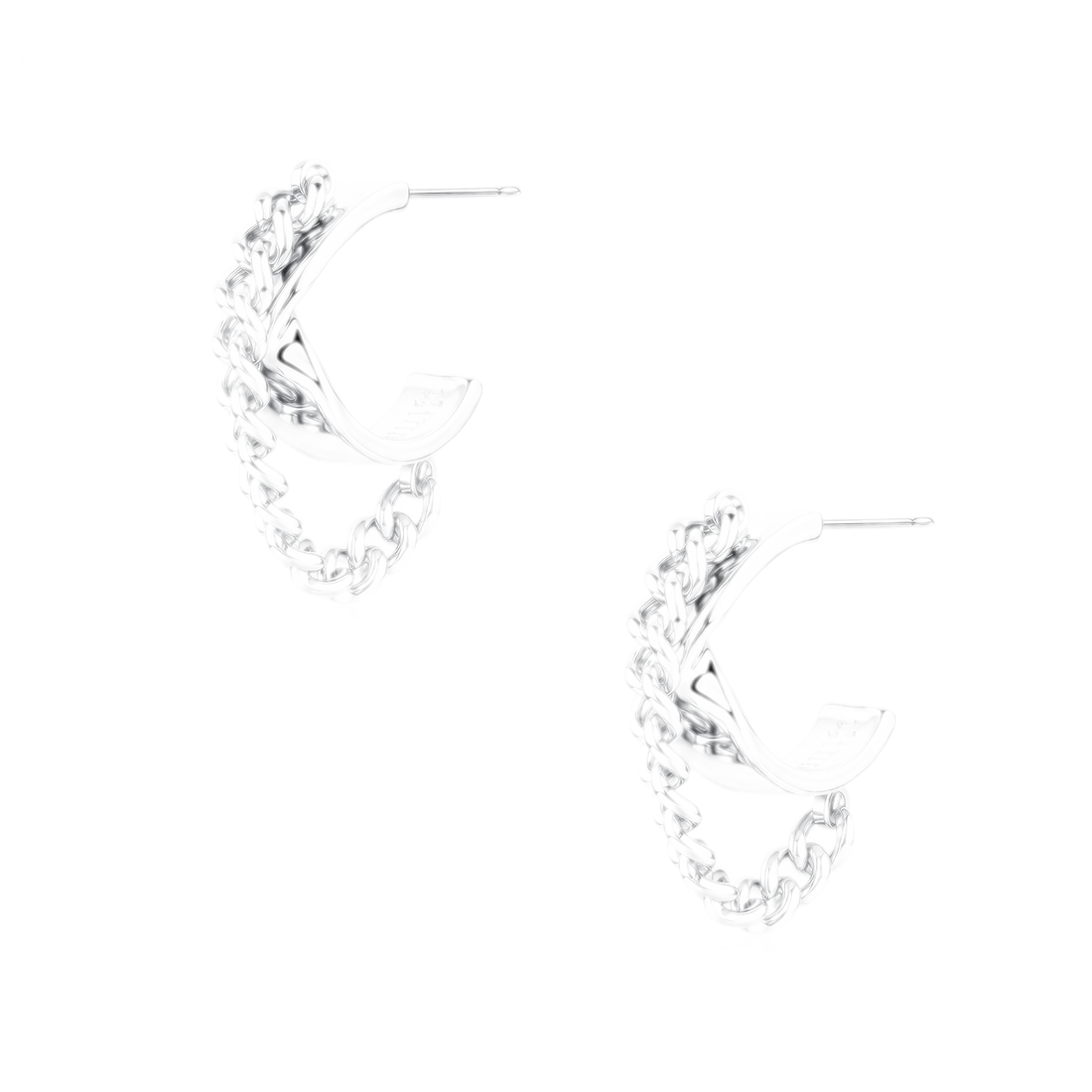 Mobius Line Stud Earrings